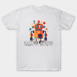 Paranoid Android Robot 90s band T-Shirt